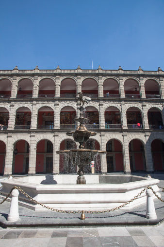 Fountain in the Palacio Nacional in Mexico City