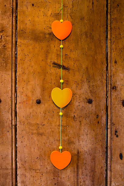 Hanging Hearts stock photo