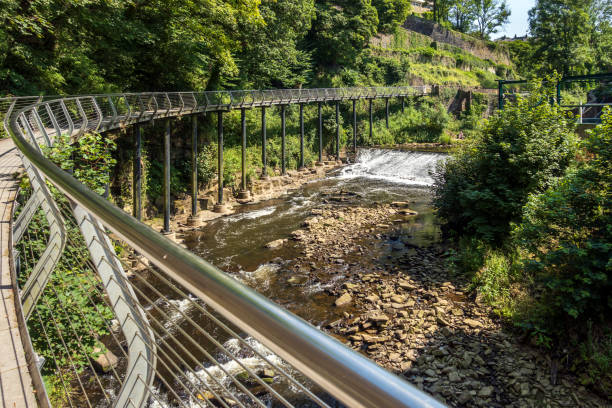 istock Millennium Walkway at New Mills, Derbyshire 1787321405