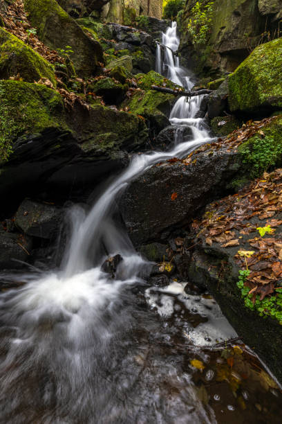 Lumsdale Falls near Matlock in Derbyshire