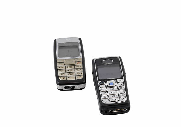 istock Antiques, old cellular(mobile) phones. Isolated 178732499