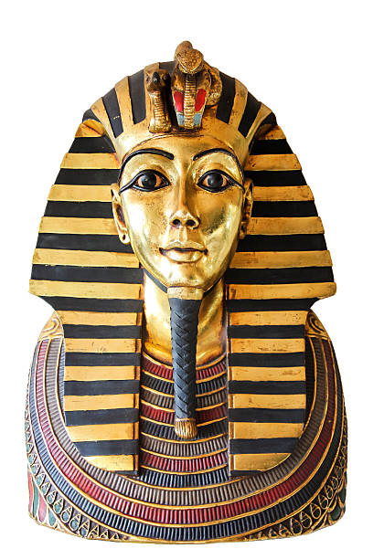 égyptien golden masque mortuaire de toutankhamon - pharaon photos et images de collection