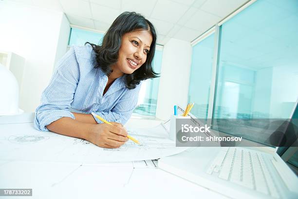 Woman At Work Stock Photo - Download Image Now - Adult, Adults Only, Architect
