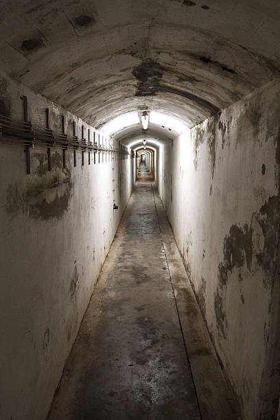 istock Hallway of an WW2 bunker Germany in the underground 178733249