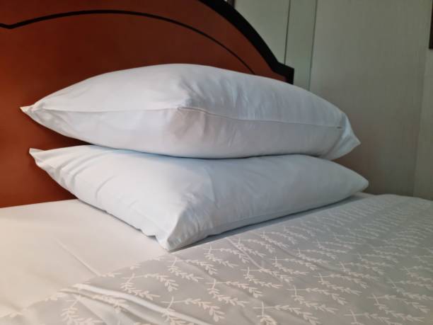 istock White pillow and white linen blanket 1787333827