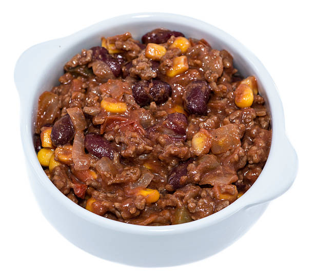 istock Portion of Chili con Carne on white 178733476