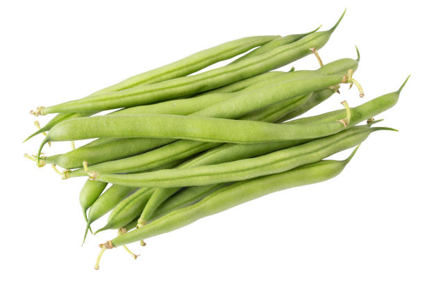 istock Green beans isolated on a white background. Healthy vegetables. 1787354047