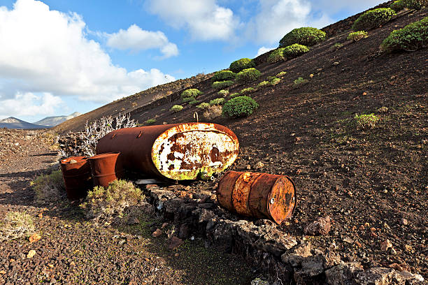 istock old tank in volcanic landscape 178735567