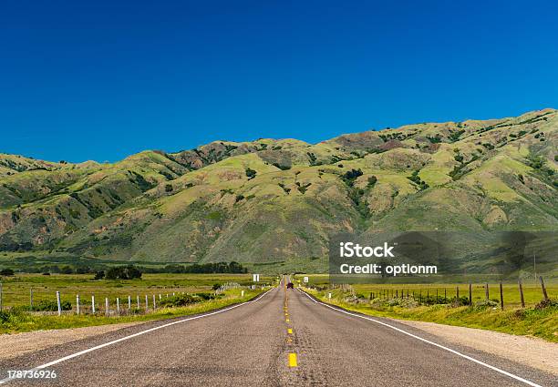 Road Mountain And Blue Sky Stock Photo - Download Image Now - Aspirations, Blue, Car