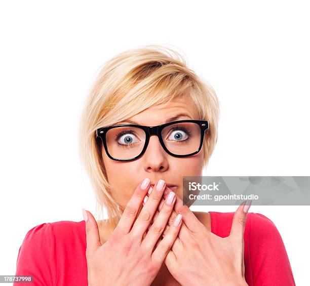 Surprised Woman Covering With Hands Her Mouth Stock Photo - Download Image Now - Adult, Adults Only, Asking