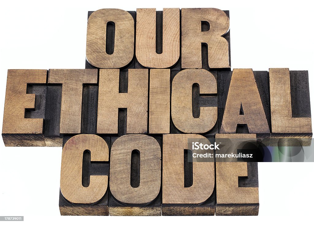 Le code d'éthique - Photo de Blanc libre de droits