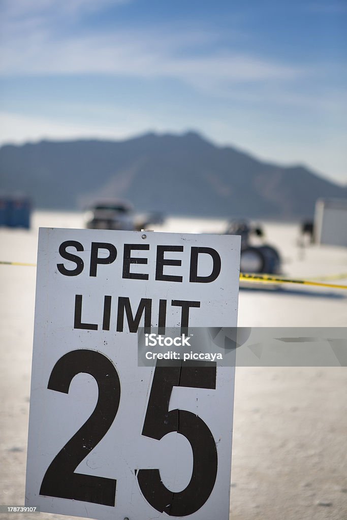 Speed limit 25 in Bonneville - Lizenzfrei Auffahrt Stock-Foto