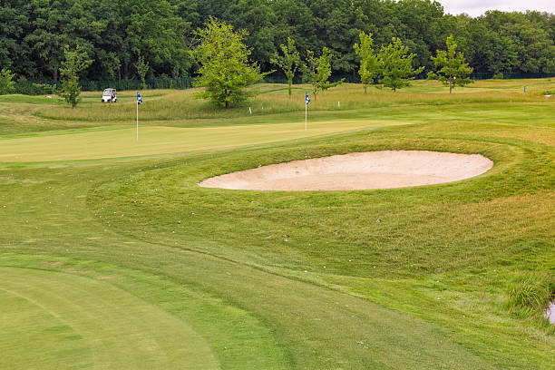 istock Perfect wavy grass on a golf field 178739863