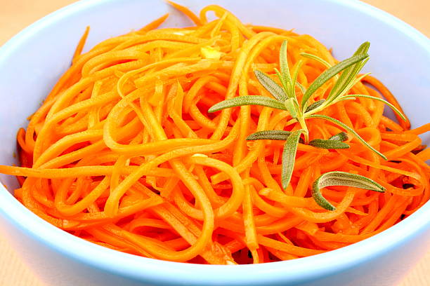 istock Spicy carrot salad in blue bowl 178740393