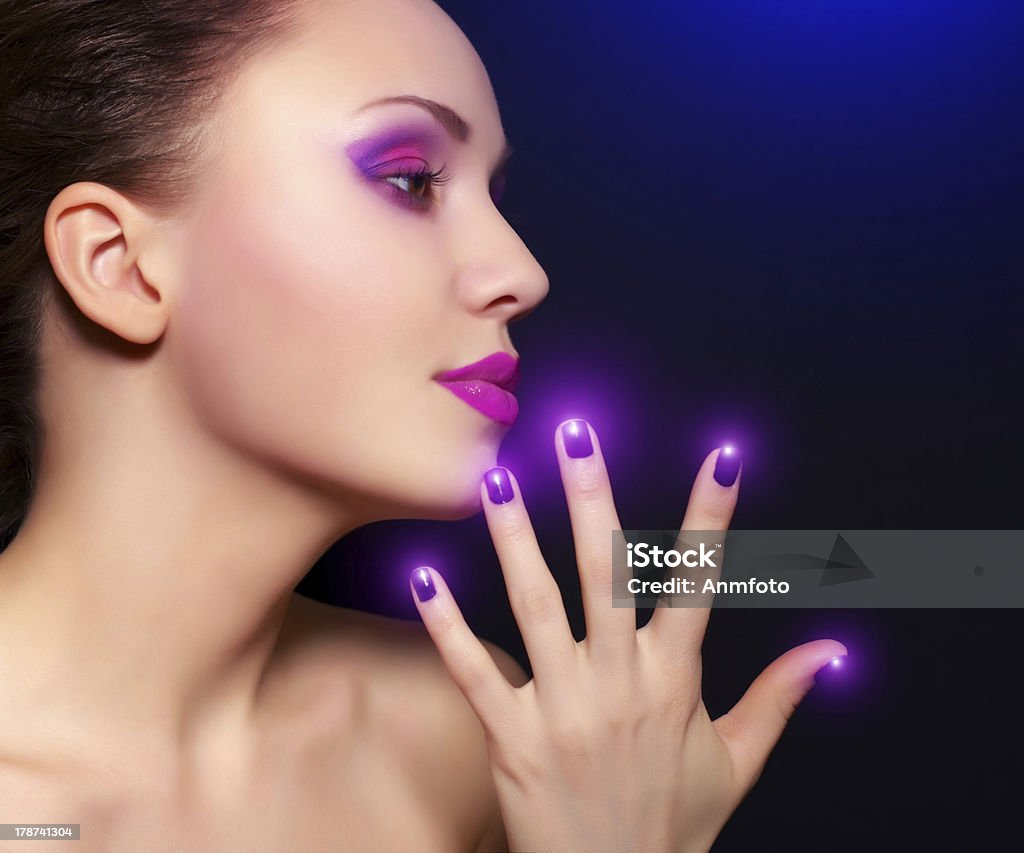 Trucco e manicure - Foto stock royalty-free di Colore nero