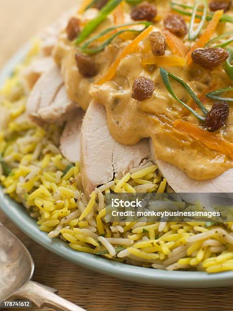 Krönung Huhn Und Reissalat Stockfoto und mehr Bilder von Krönung - Krönung, Huhn - Geflügelfleisch, Basmati-Reis