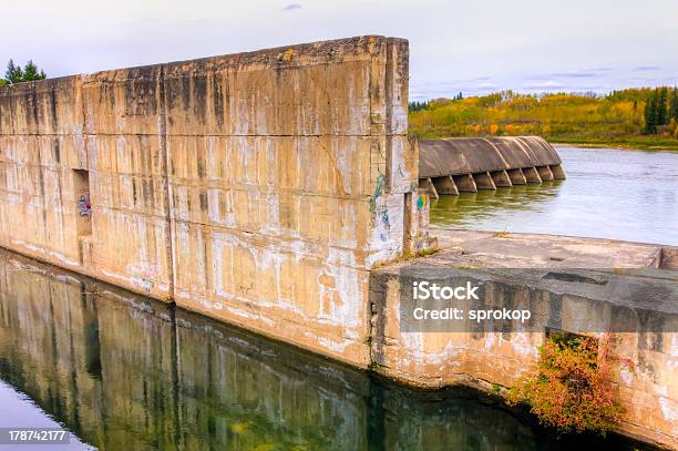 Lacolle Falls Hydroelectric Dam Stock Photo - Download Image Now - River, Built Structure, Concrete