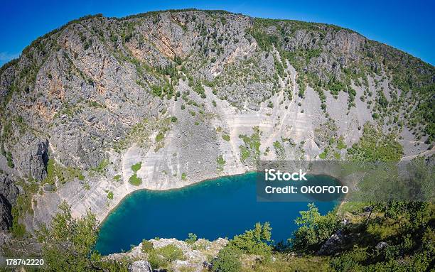 Blue Lake In Imotski Croatia Stock Photo - Download Image Now - Blue, Croatia, Europe