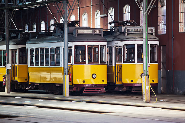 istock antique trams of Lisbon 178743250