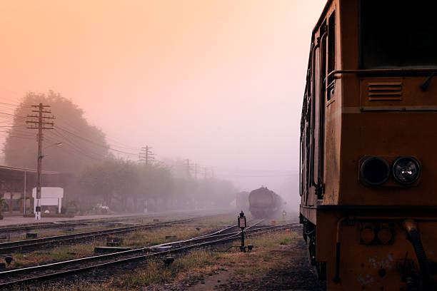 istock Local railway station early morning in winter. 178743489