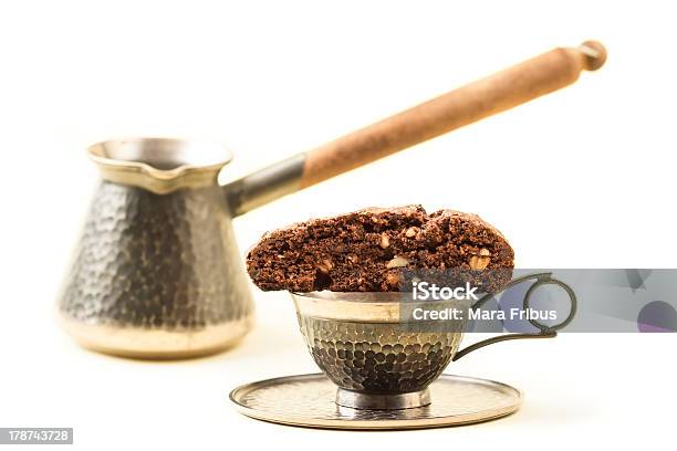 Caffè E Biscotti - Fotografie stock e altre immagini di Bianco - Bianco, Bibita, Biscotto secco