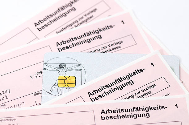 German Health Insurance Card stock photo