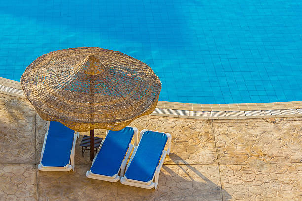 istock pool, beach umbrellas and the Red Sea in Egypt 178744632