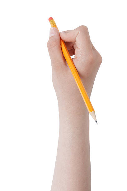 istock Female hand holding pencil at eraser end 178744979