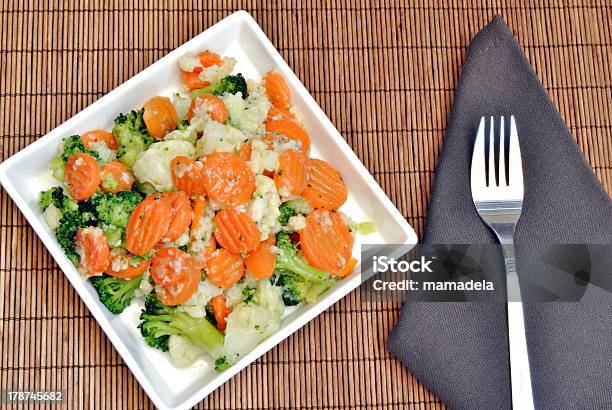 Cooked Vegetables Stock Photo - Download Image Now - Broccoli, Carrot, Cauliflower