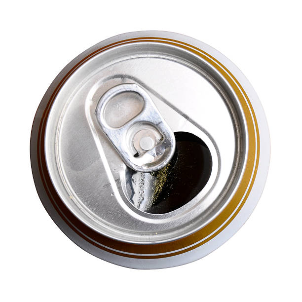 istock Opened Can of beer. Top view 178745742
