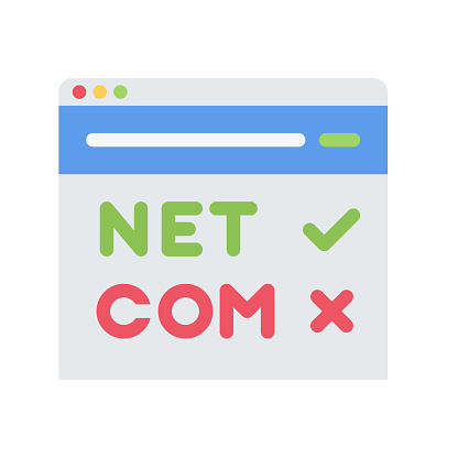 design vector image icons domain registration