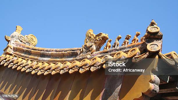 Szczegóły Dach Imperial Garden Zakazane Miasto Beijing Chiny - zdjęcia stockowe i więcej obrazów Architektura