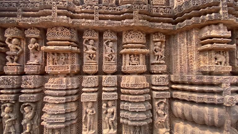 The famous konark sun temple, which was built in 13th century Sun Temple at Konark, Odisha, India.