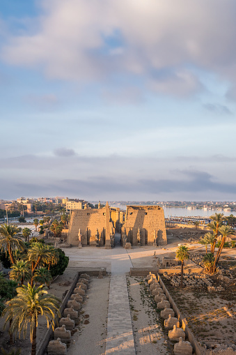 Luxor Temple, Egypt: The Luxor Temple is a large Ancient Egyptian temple complex located on the east bank of the Nile River in the city today known as Luxor (ancient Thebes) and was constructed approximately 1400 BCE. In the Egyptian language it was known as ipet resyt, 