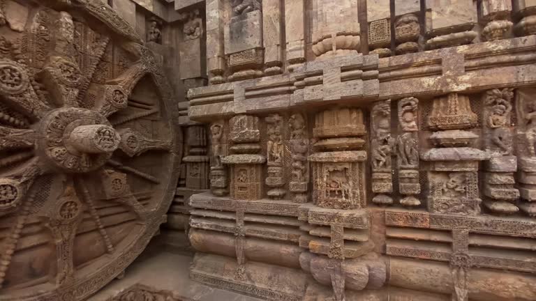 The famous konark sun temple, which was built in 13th century Sun Temple at Konark, Odisha, India.