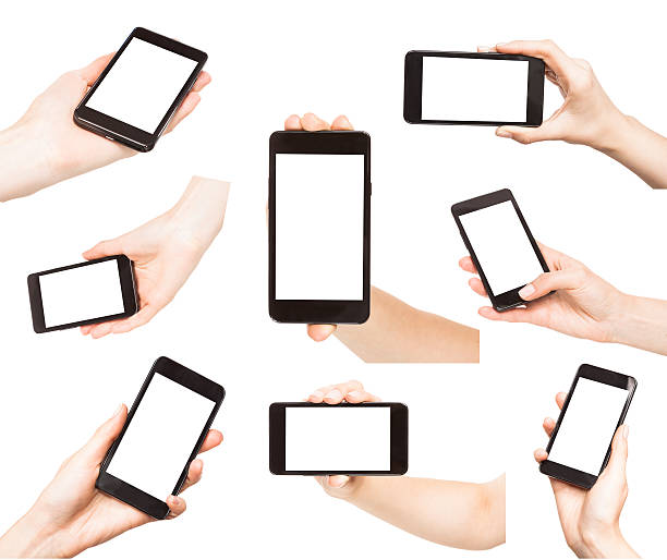 istock Different isolated hands holding smart phones 178748710