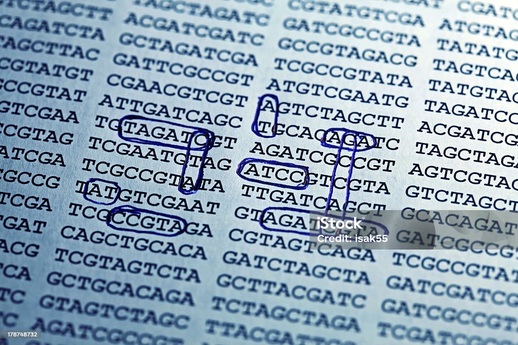 Dna Base Encoding Dna Encoding Text With Nucleobases Stock Photo - Download Image Now ...