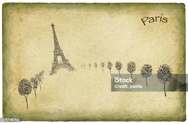 Париж Тема Фон — стоковые фотографии и другие картинки Абстрактный - Абстрактный, Альбом на память, Антиквариат