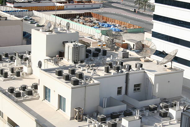 istock Satellite Dishes at the Roofs of Dubai 178749075