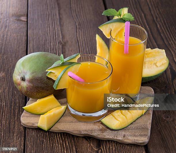 Mango Juice Stock Photo - Download Image Now - Cocktail, Drink, Drinking Glass