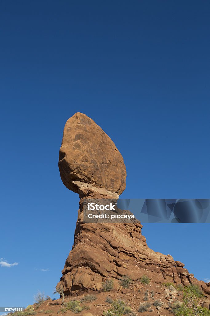 Balanced Rock in Moab - Lizenzfrei Arches-Nationalpark Stock-Foto