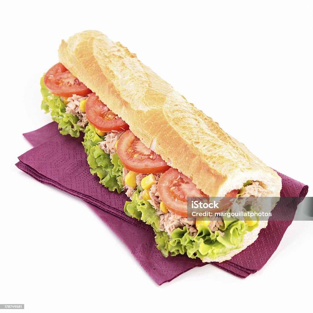 isolated sandwich Submarine Stock Photo