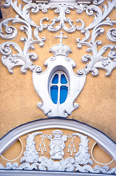 istock historical church window and ornamental wall 178749705