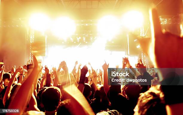 Cheering Crowd Stock Photo - Download Image Now - Admiration, Adolescence, Adulation