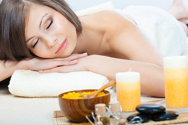 istock woman relaxing  in spa 178750468
