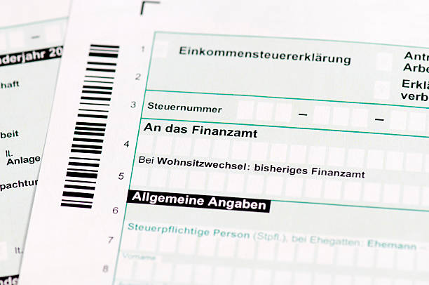 istock German tax form - Einkommensteuererklaerung 178750703