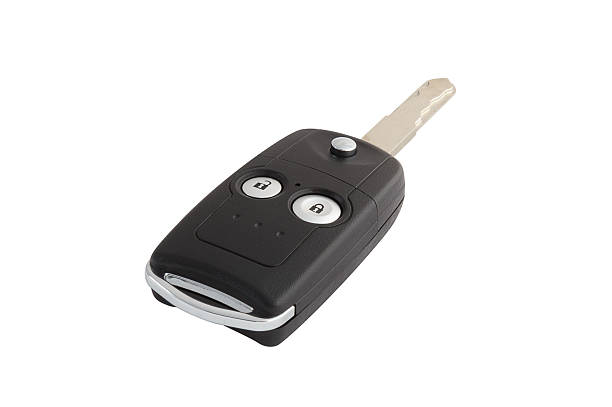 istock Isolated Car Door And Ignition Key With Path 178751181
