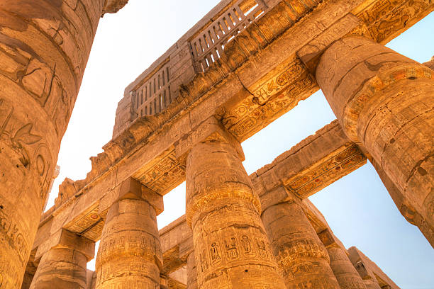 istock Pillars of the Great Hypostyle Hall in Karnak Temple 178751305