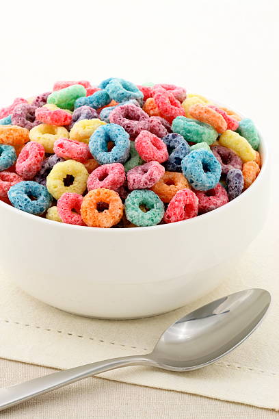 istock Delicious kids cereal loops with a fruit flavor 178752645