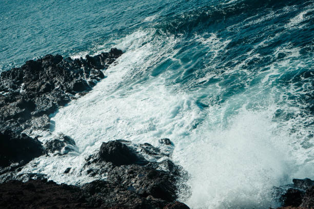 istock Ocean waves and rocks, El Golfo, Lanzarote 1787528455